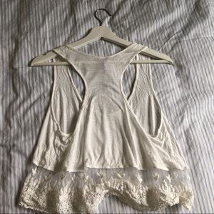 LF Cropped Lacy Tank